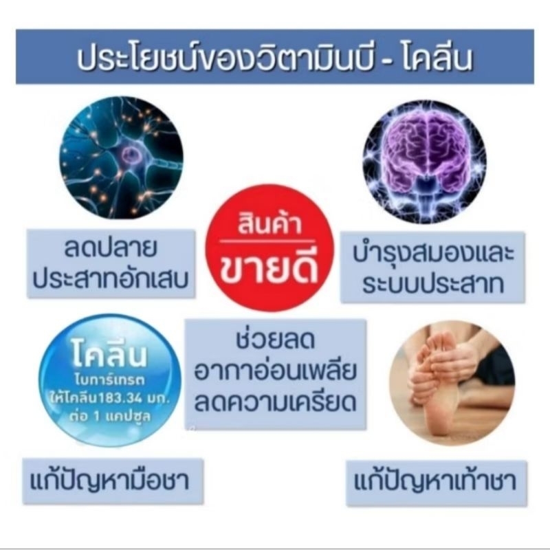 โคลีนบีกิฟฟารีน โคลีนบี โคลีนผสม วิตามิน วิตามินบีรวม รูปที่ 5