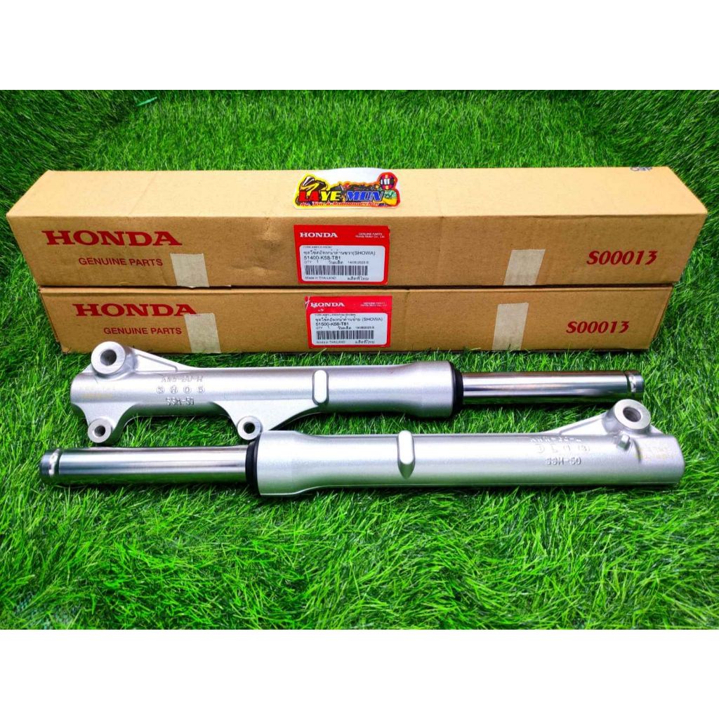โช้คหน้า สีบรอนซ์ รุ่นดิส ของแท้เบิกศูนย์ Honda เวฟ110i เวฟ125i ปลาวาฬ ทุกรุ่น รหัสอะไหล่ 51400-K58-