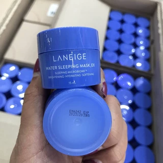 ใหม่ ลาเนจ สลีปปิ้งมาส์ก Laneige Water Sleeping Mask ex 15ml (สีฟ้า) ขนาดทดลอง