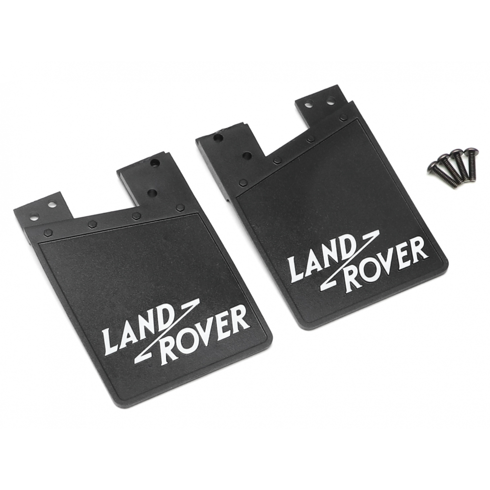 Boom Racing Classic Rubber Mud Flaps for Series Land Rover White for BRX02 109 BRX02330W