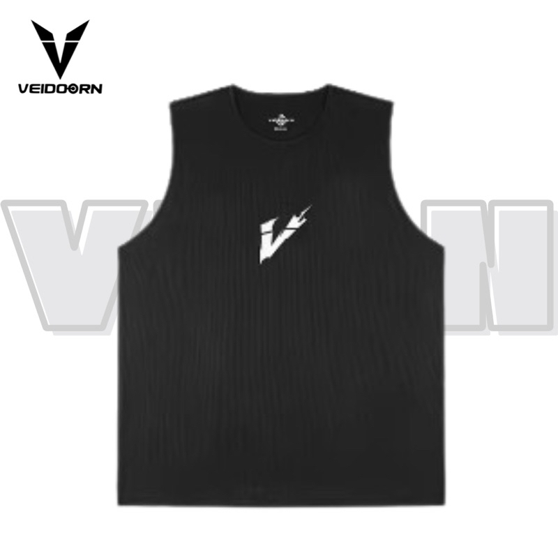 VEIDOORN เสื้อกล้ามบาสเก็ตบอล เสื้อกีฬาแขนกุด ทรงหลวม ใส่สบาย ระบายอากาศดี 🏀