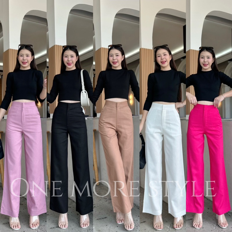 🍀🛍️ꫛꫀꪝ  𝐶𝑜𝑙𝑙𝑒𝑐𝑡𝑖𝑜𝑛🍀S-XXXLกางเกงขายาวผ้าลินินพร้อมส่ง💕