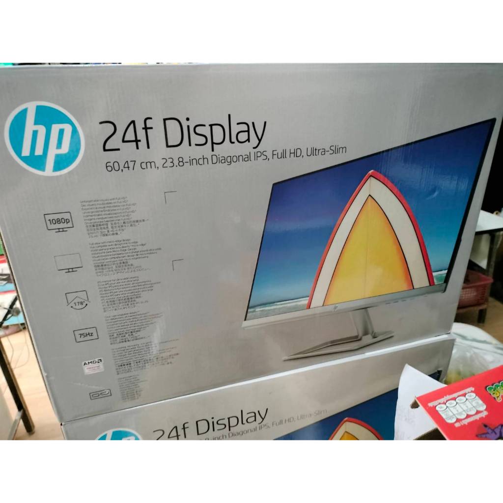 MONITOR (จอมอนิเตอร์) HP 24F 23.8" IPS FHD 75Hz (มือ 1 ค้างสตอคไม่เคยใช้งาน)