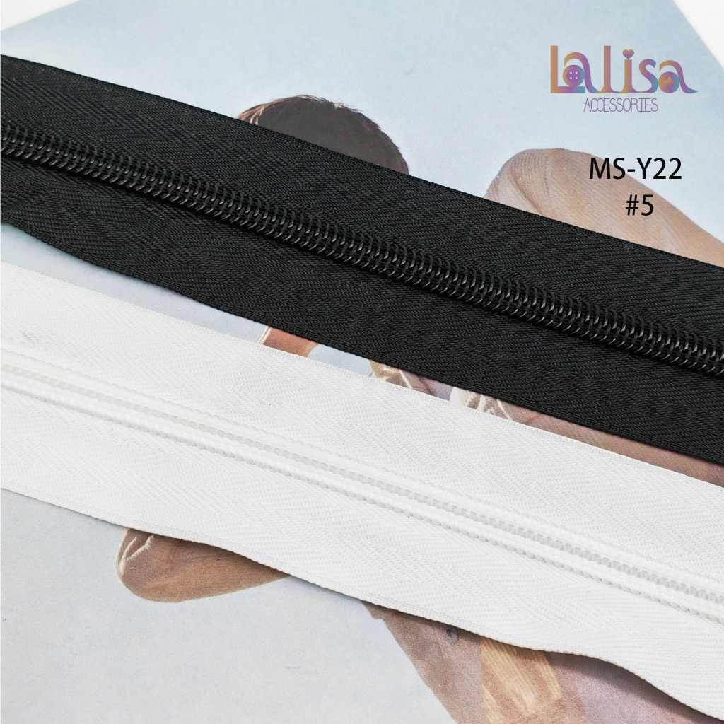ซิปตัดไนลอน ซิปเปล่าไม่มีหัว ซิปเบอร์ 5 ไม่ตัดแบ่งแจ้งในแชท  MS-Y22