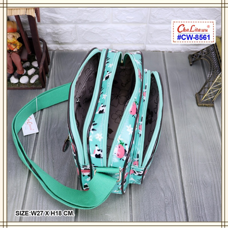 💘 กระเป๋าสะพายสายยาว ขนาด 10" นิ้ว Chalitawu รุ่น : CW-8561 มีหลายสี-หลายลาย✔️