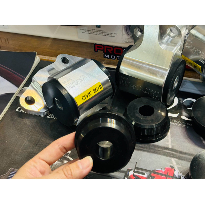 Hasport ลูกยางแท่นเครื่อง honda series D B15 B16 K20 K24 บูท ยางแท่นเครื่อง rubber engine mounting ราคาต่อคู่ ราคา ถูกที่สุด ดีลบีเคเค แกลเลอรีภาพที่ 5