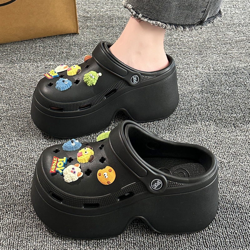 LHfashion ราคาถูก รองเท้าแตะหัวโตแฟชั่น รุ่นนี้พื้นหนา 6 เซนติเมตร สูงปรี๊ดด สาวตัวเล็กถูกใจสิ่งนี้ สีสวยฉ่ำมาก รุ่นน