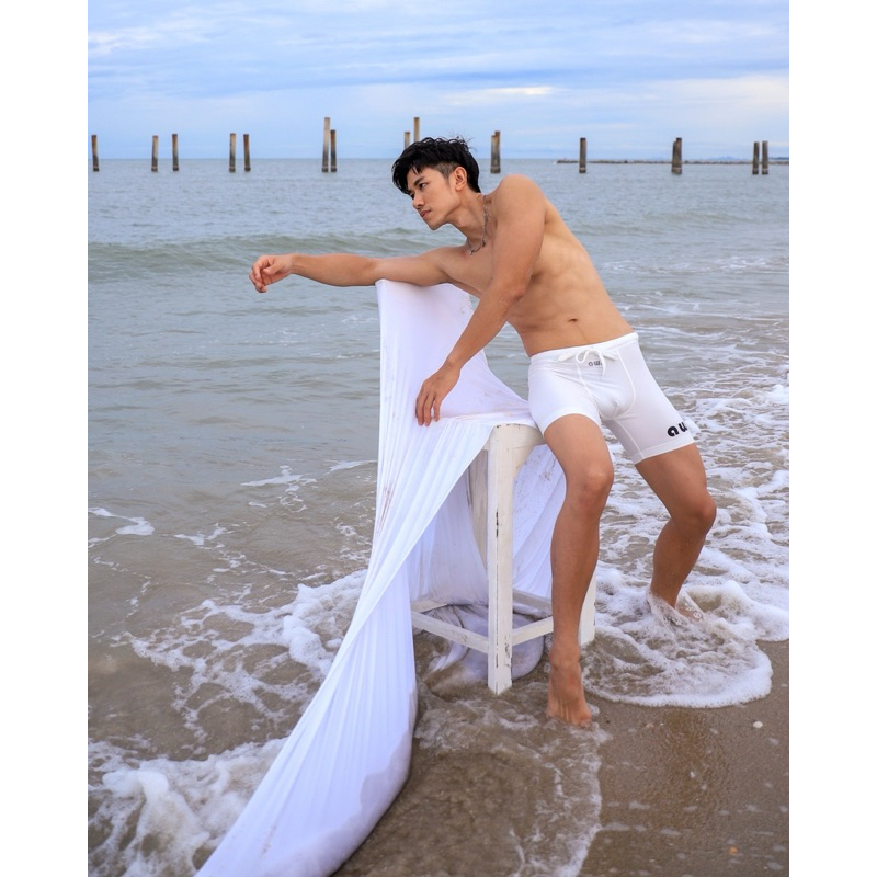 SLP04 กางเกงนอนขาสั้น ลำลอง มีเชือกผูกด้านหน้า Awesome sport — صورة 6