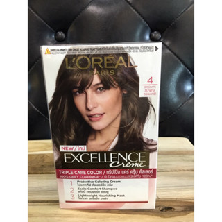 ครีมเปลี่ยนสีผม ลอรีอัล  No.4 ของแท้ 100%