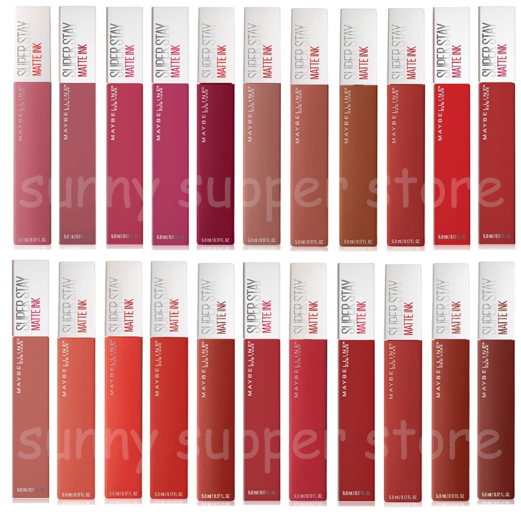 Maybelline New York Superstay Matte Ink Liquid Lipstick 5ml เมย์เบลลีน นิวยอร์ก ลิควิดลิปสติก