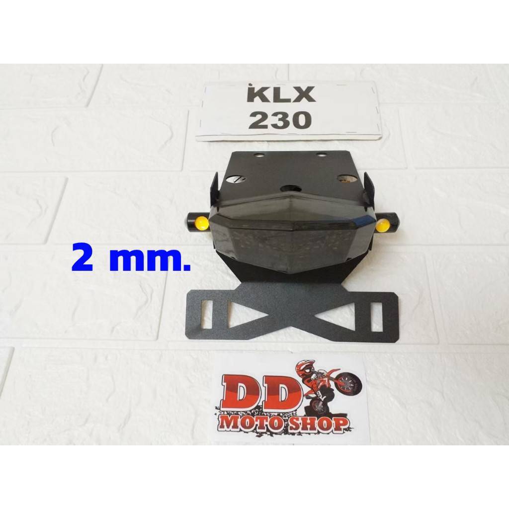 ท้ายสั้น klx230 #โครงเหล็กหนา 2 mm #ใส่ไฟเลี้ยวตาแมว ไฟท้ายแต่งKLX230 KLX230S KLX230SE KLX230SM SHER