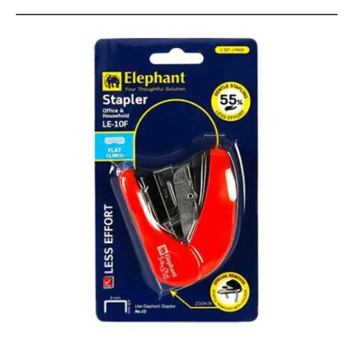 เครื่องเย็บกระดาษ คละสี ตราช้าง LE-10F