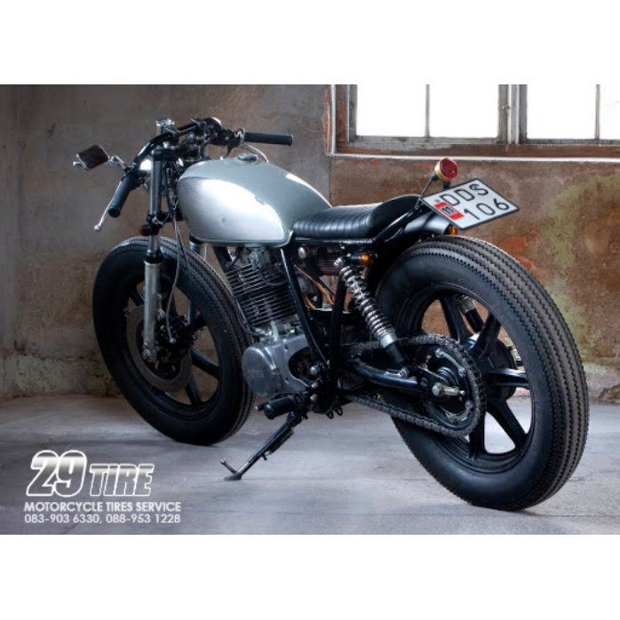 พร้อมส่ง🔥 ยางฟันเลื่อยดูโร่ Duro DM1261 ยางคลาสสิค ขอบ 17,18 ใส่สตาเลี่ยน, SR400 ขนาด 400-17, 400-18 - รูปที่ 2