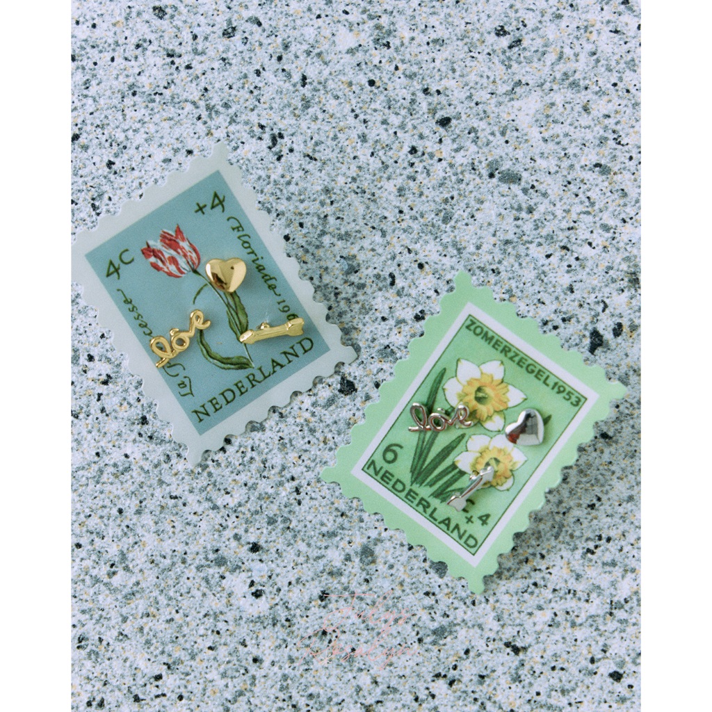 Julys - love letter earrings set