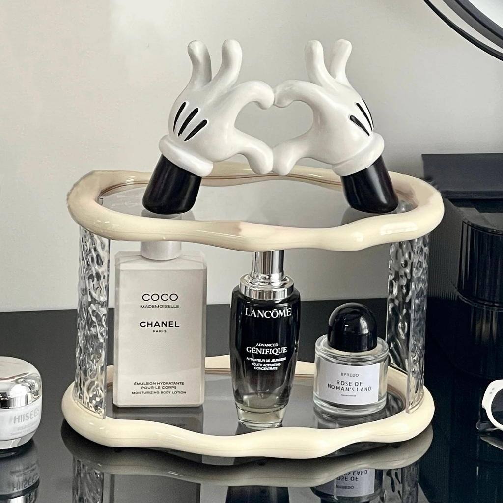 เครื่องสำอางค์ ชั้นวางแก้ว ชั้นวางของ ชั้นวางแก้ว ที่วางน้ำหอมสำหรับตกแต่งบ้าน ของแต่งโต๊ะ Onesuper - รูปที่ 6
