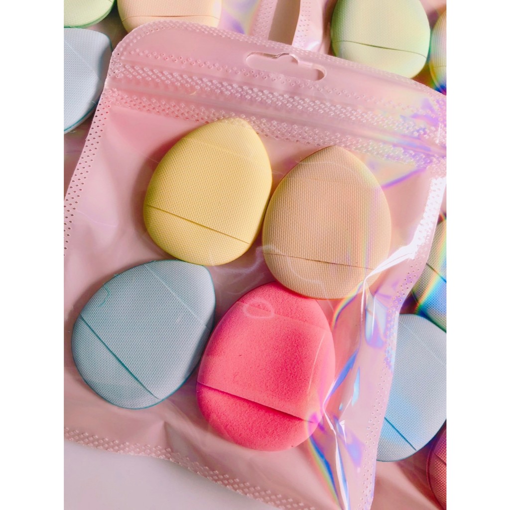 พัฟหยดน้ำมินิ 4ชิ้น คละสี พัฟคอลซิลเลอร์ NO.AGE-544 - รูปที่ 2