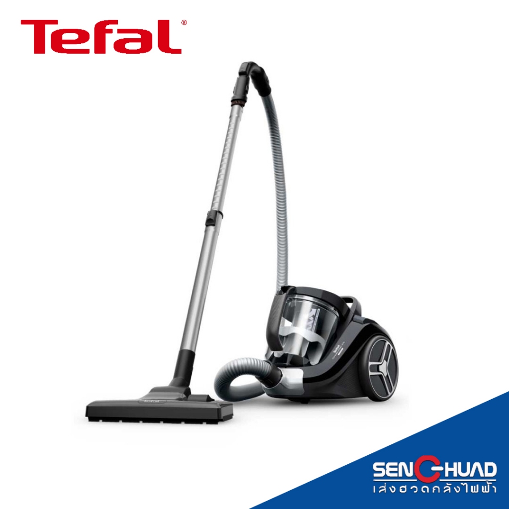TEFAL เครื่องดูดฝุ่นแบบกล่องเก็บฝุ่น กำลังดูด 2100 วัตต์ สีดำ รุ่น TW4B75EA