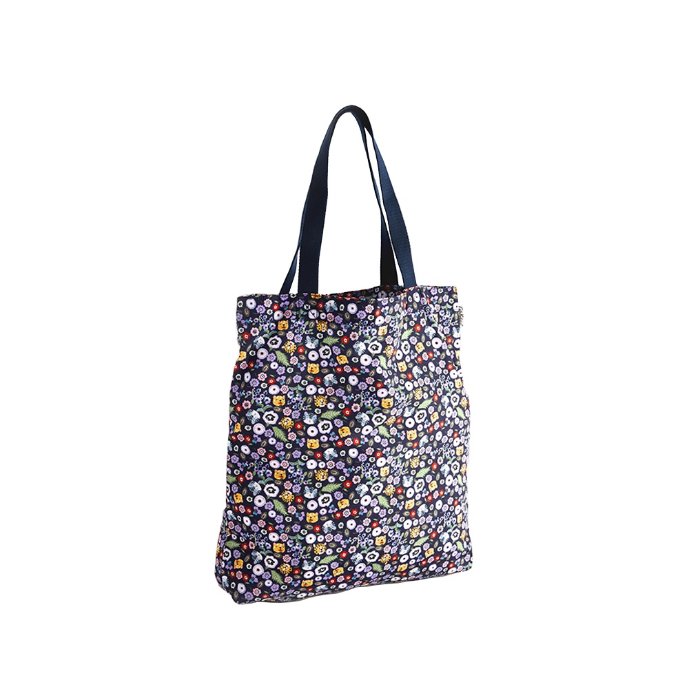 Cath Kidston Foldaway Tote Misty Lavender Navy
