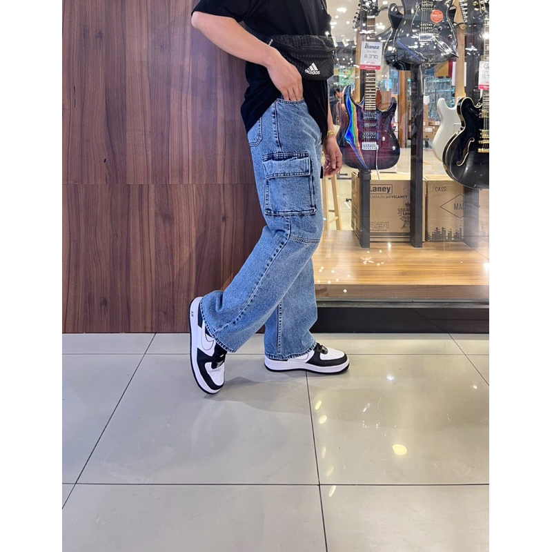 กางเกงยีนส์คาร์โก้ขายาวCP8