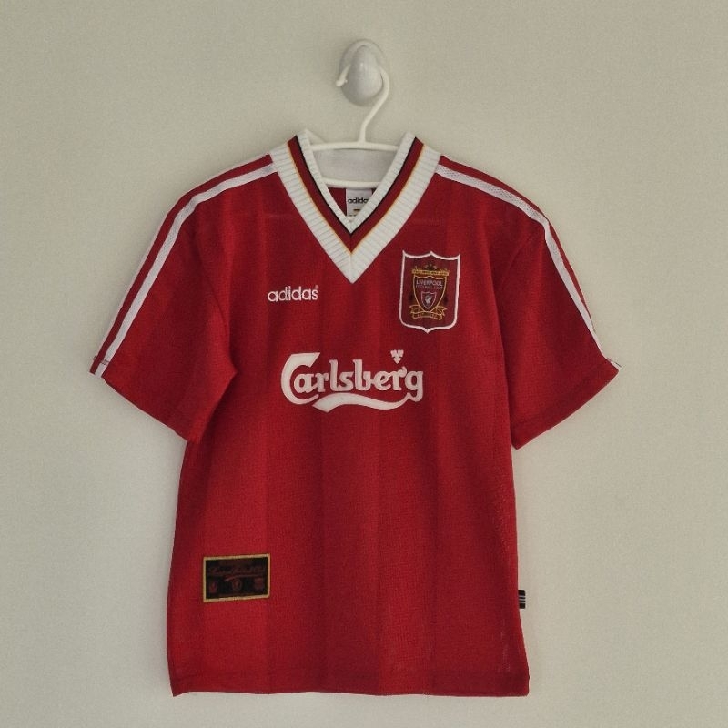 [Used] ADIDAS x LIVERPOOL 1995/96 Home Kit sz SS (อก 33 และยาว 23.5 นิ้ว)