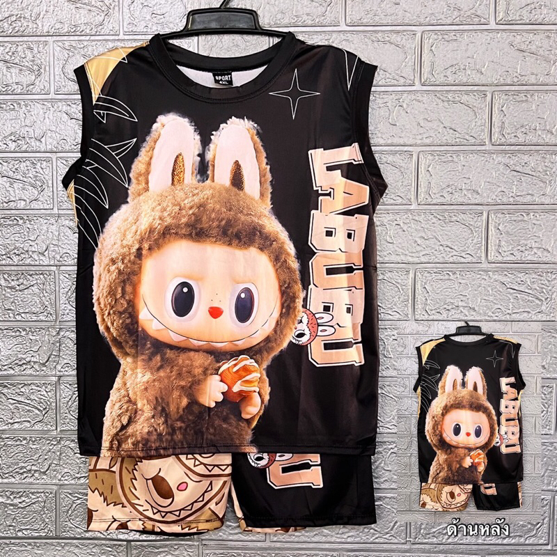 ชุดเด็กแขนกุด เซ็ท 2 ชิ้นเสื้อและกางเกง ผ้านิ่มลื่นใส่สบายๆ