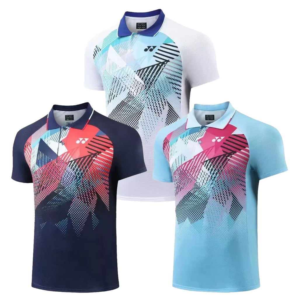 เสื้อแบดมินตัน โยเนก คอปก แบบใหม่ล่าสุด ปี 2024 สินค้าพร้อมส่งจากคลังสินค้าในไทย มีบริการเก็บเงินปลายทาง