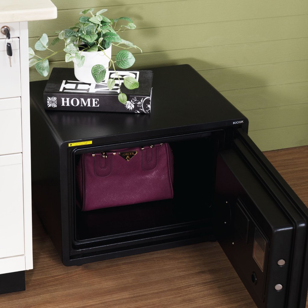 [จัดส่งพร้อมติดตั้งฟรี] KIOSK ตู้เซฟกันไฟ46กก. ระบบแสกนลายนิ้วมือ และรหัสดิจิตอล - รูปที่ 2