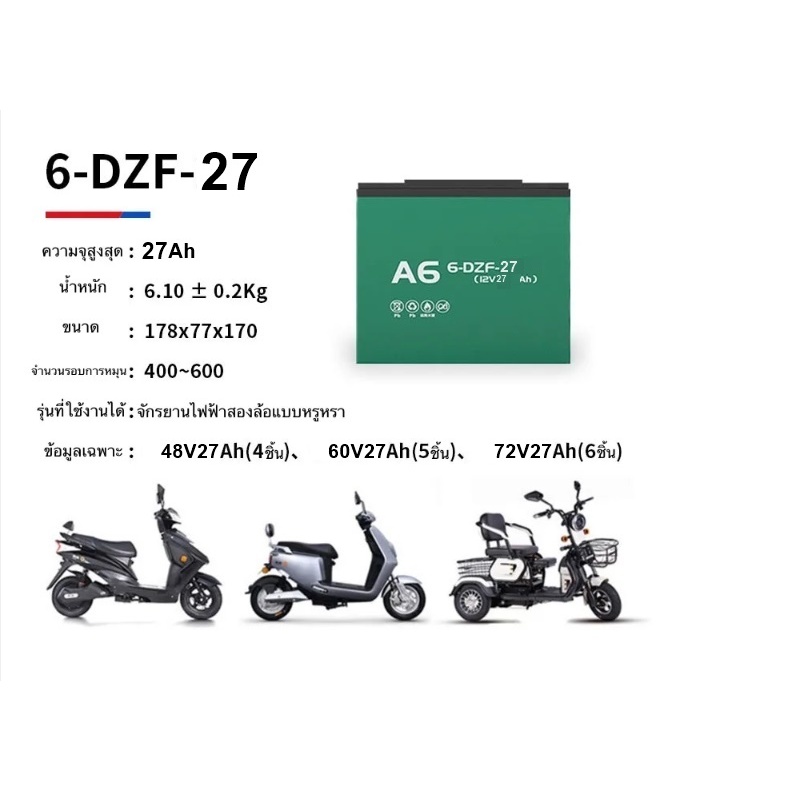 แถมสายต่อ+น็อตฟรี แบตเตอรี่ 4 ก้อน 12V 8AH/12AH/14AH/20AH/24AH/30AH สกู๊ตเตอร์ไฟฟ้า เครื่องสำรองไฟ UPS เครื่องเกษตร C035 - รูปที่ 4