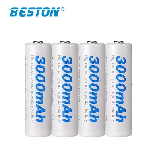 ถ่านชาร์จ AA Beston 3000mAh 1.2V Ni-MH จำนวน 4 ก้อน ฟรีกล่องใส่ถ่าน คุณภาพสูง ราคาถูก