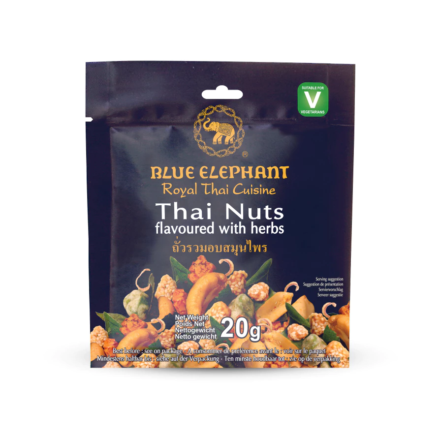 Blue Elephant Thai Nuts Flavoured with Herbs 20g