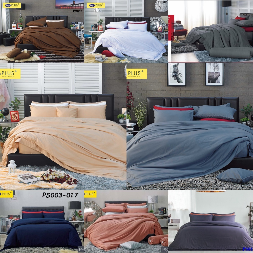 ผ้าปูที่นอน สีพื้น/Satin Plus+ V.6 -PS005_PS011-