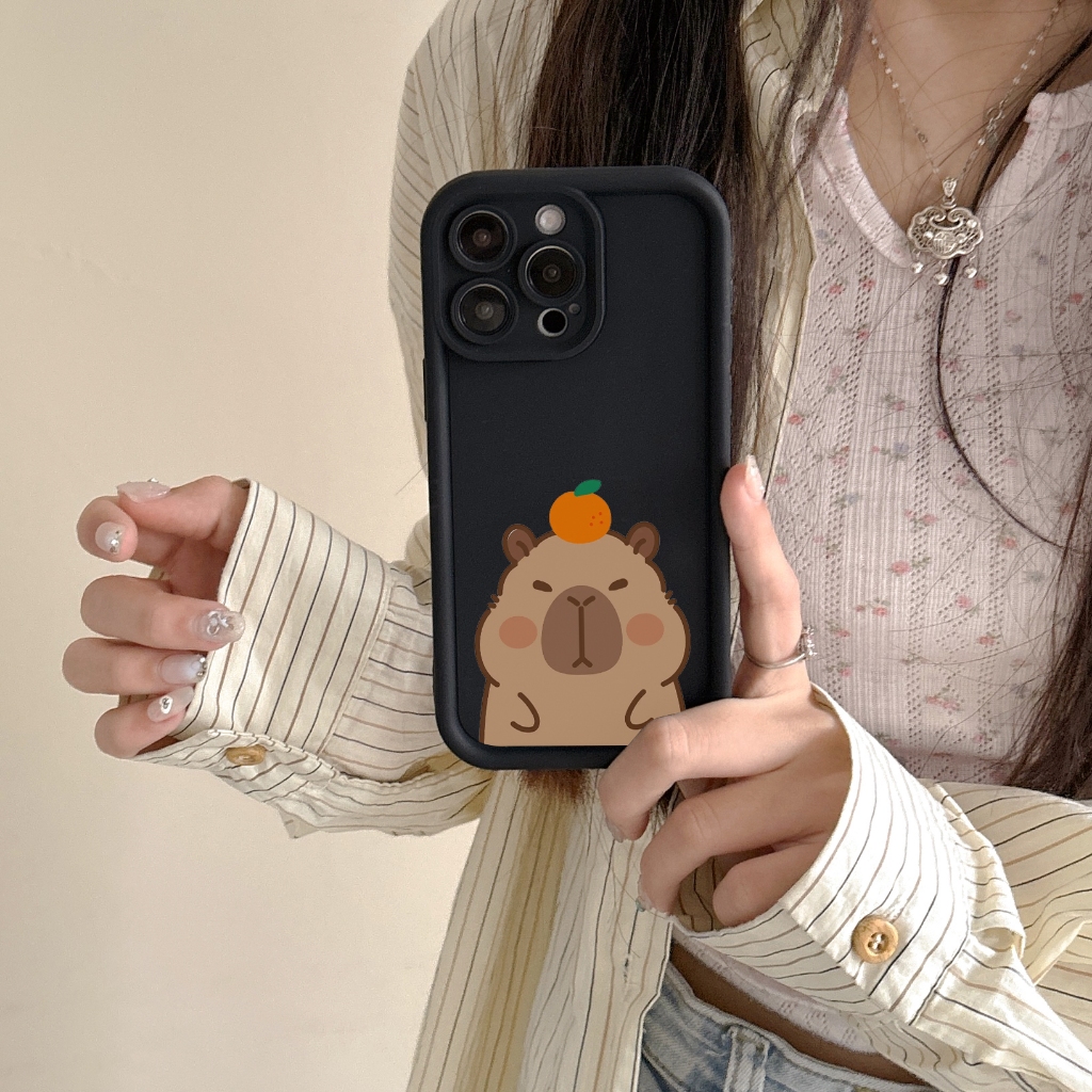 พร้อมส่งในไทย เคสไอโฟน 11 12 13 14 15 16Plus 16Pro 16Promax capybara การ์ตูน เคสซีลกันน้ํา สําหรับ iPhone 6 7 8 X XR XS