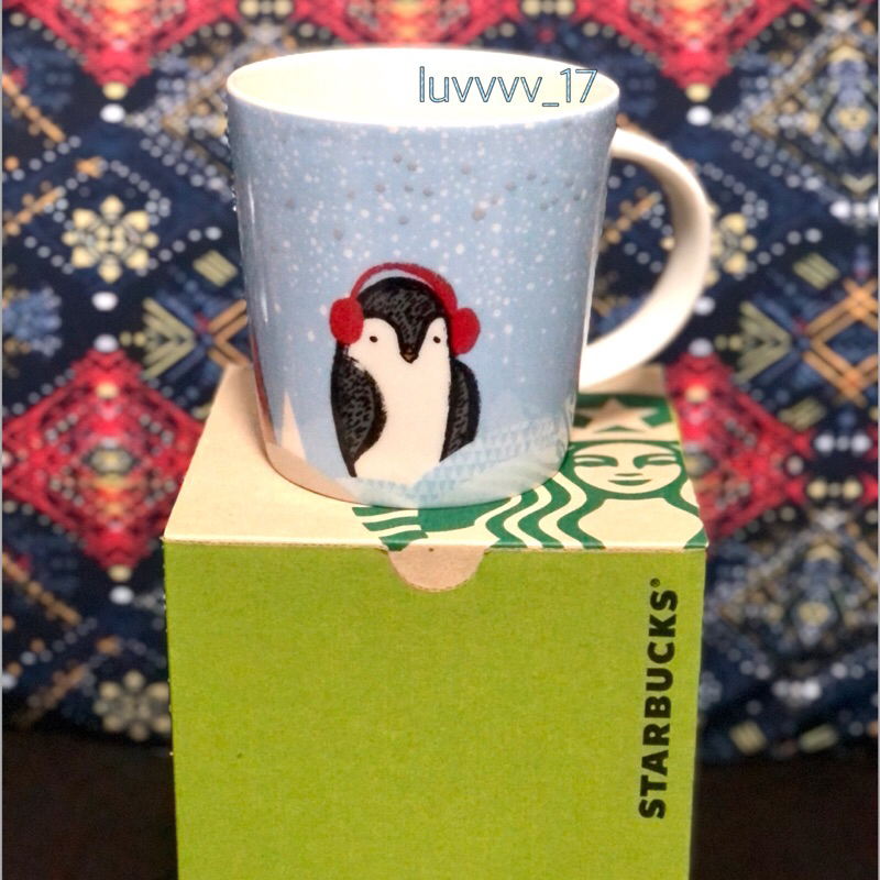 Starbucks Christmas Penguin Mug Thailand 2017 355ml.