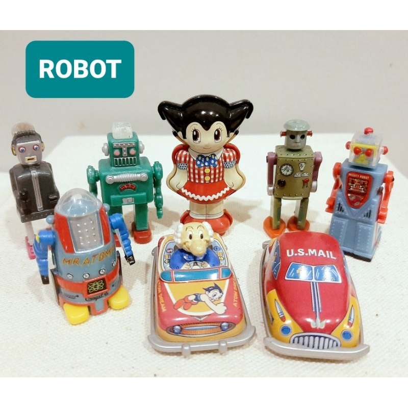 หุ่นยนต์ robot โมเดล รถ ของเล่น สังกะสีมือสอง