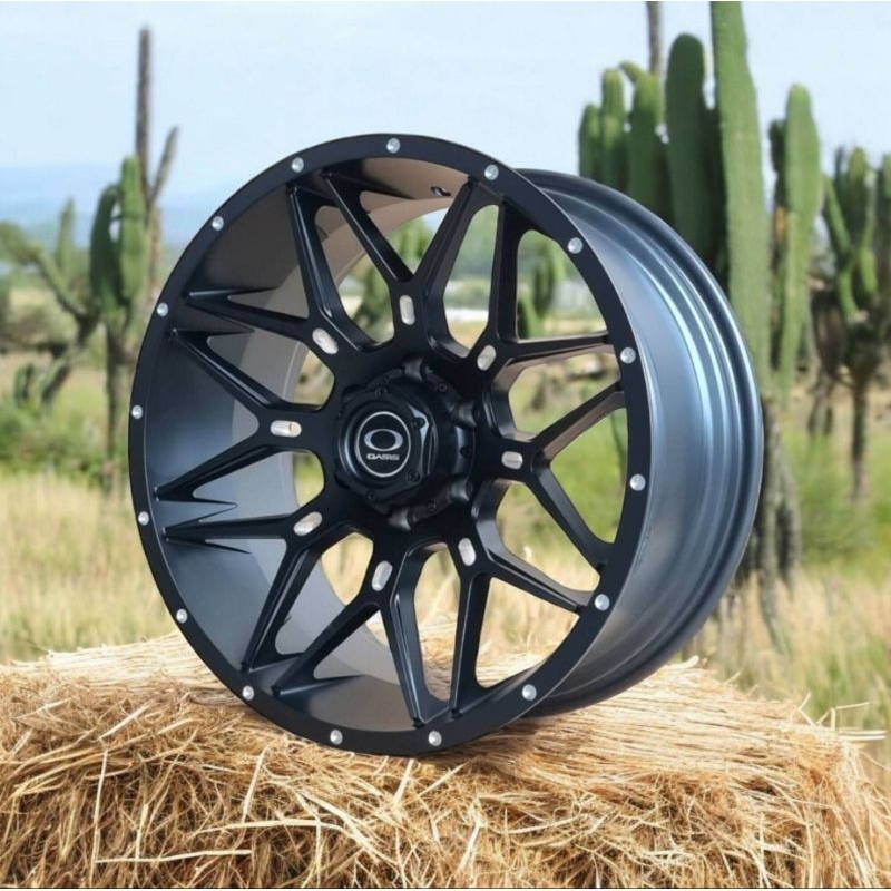 ล้อแม็กOASIS STAR 11 ขอบ20 6รู139.7 กว้าง9นิ้วoffset 0 สีดำด้านยี่ห้อ Oasis ล้อแม็กสไตล์ออฟโรด(ราคาร