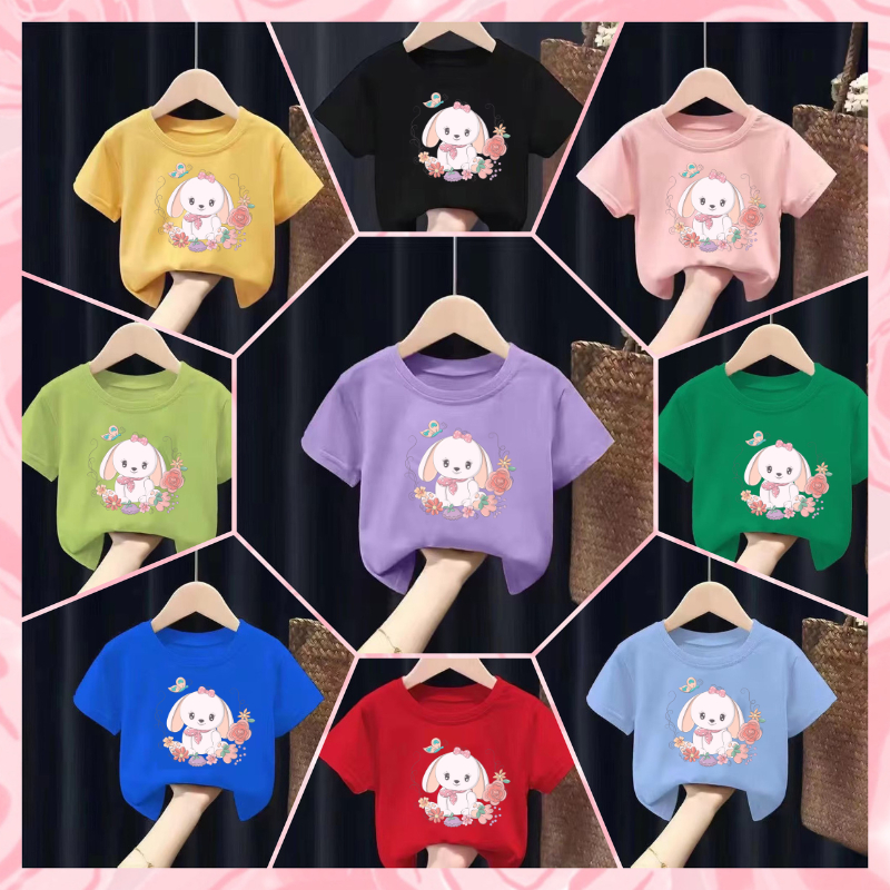 Hot2024 เสื้อยืดเด็กพิมพ์ลายการ์ตูน น่ารักๆๆๆๆ ผ้าฝ้าย Pattern 154