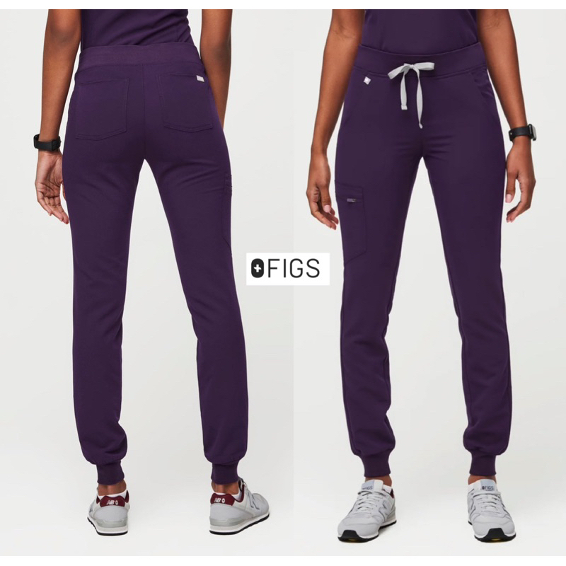 กางเกงขายาว FIGS ผู้หญิงผ้ายืดหยุ่นสุง รุ่นZamora Casual Scrub Trouser Pantsใส่ทำงานใส่ท่องเที่ยวของ