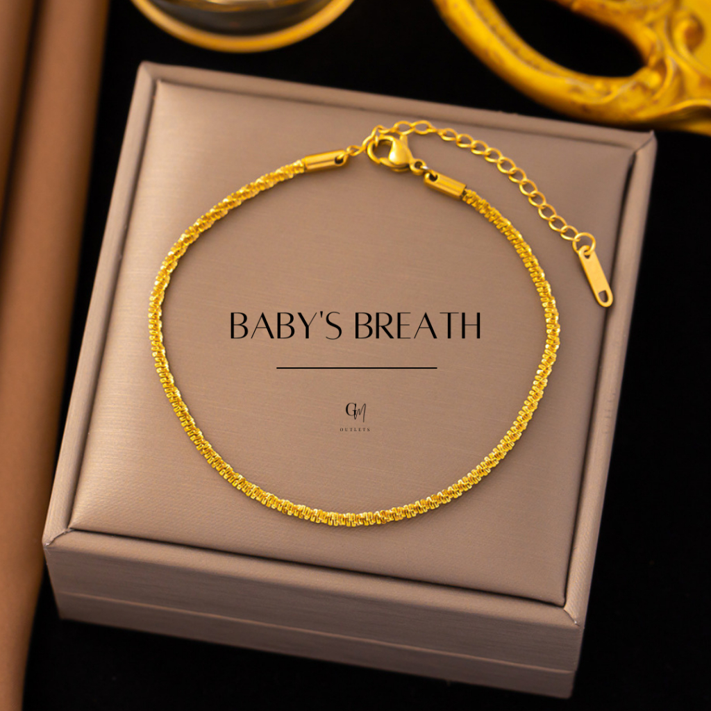 OUTLETS ล้างสต็อกจากโรงงานตรง✨สร้อยข้อมือ Baby's Breath Bracelets กำไลแฟชั่น สร้ายข้อมือ สร้อยมือทอง