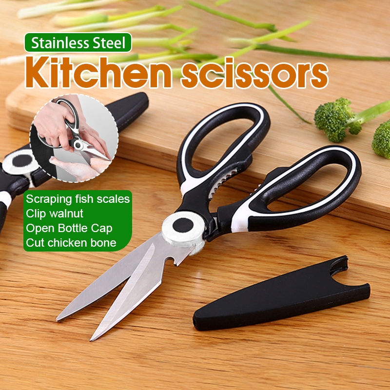กรรไกรตัดอาหาร กรรไกรอเนกประสงค์ จากสแตนเลสอย่างดี Kitchen saissors