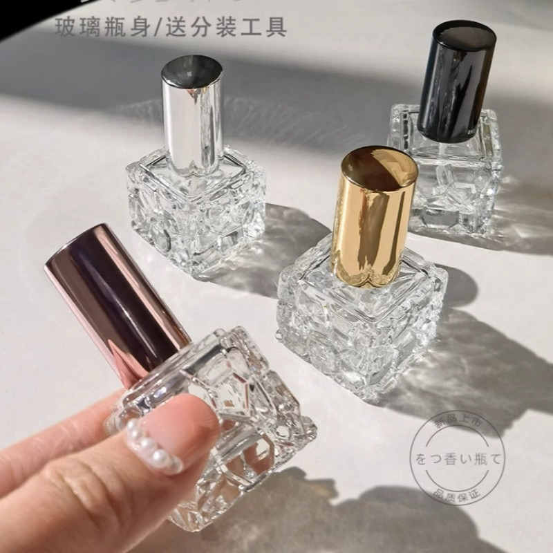 ขวดเปล่าน้ำหอม ทรงสี่เหลี่ยม ขนาด10ml พร้อมส่งในไทย