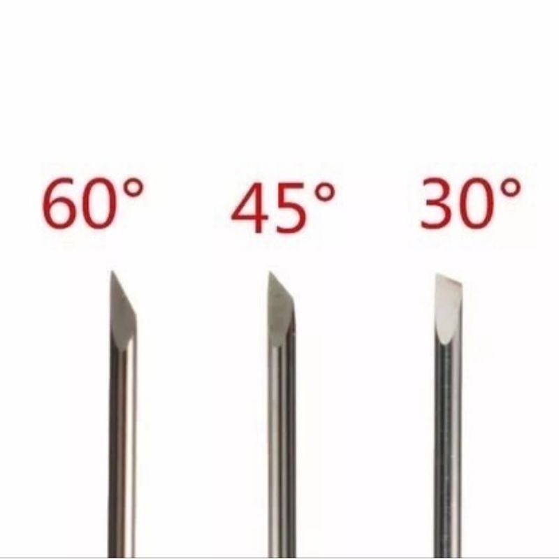 ใบมีดเครื่องตัดสติ๊กเกอร์ กราฟเทค Graphtec (30°/45°/60°)  (ราคาต่อ 1 กล่อง)
