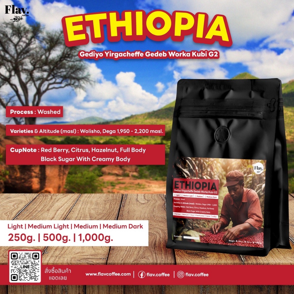 Ethiopia Gediyo Yirgacheffe Gedeb Worka Kubi G2
