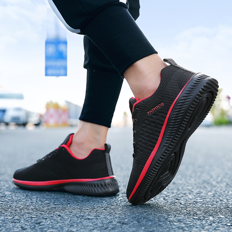 รองเท้าผู้ชาย Breathable Mesh Athleisure รองเท้าวิ่ง รองเท้าผ้าใบผู้ชาย 39-46 จัดส่งจากประเทศไทย