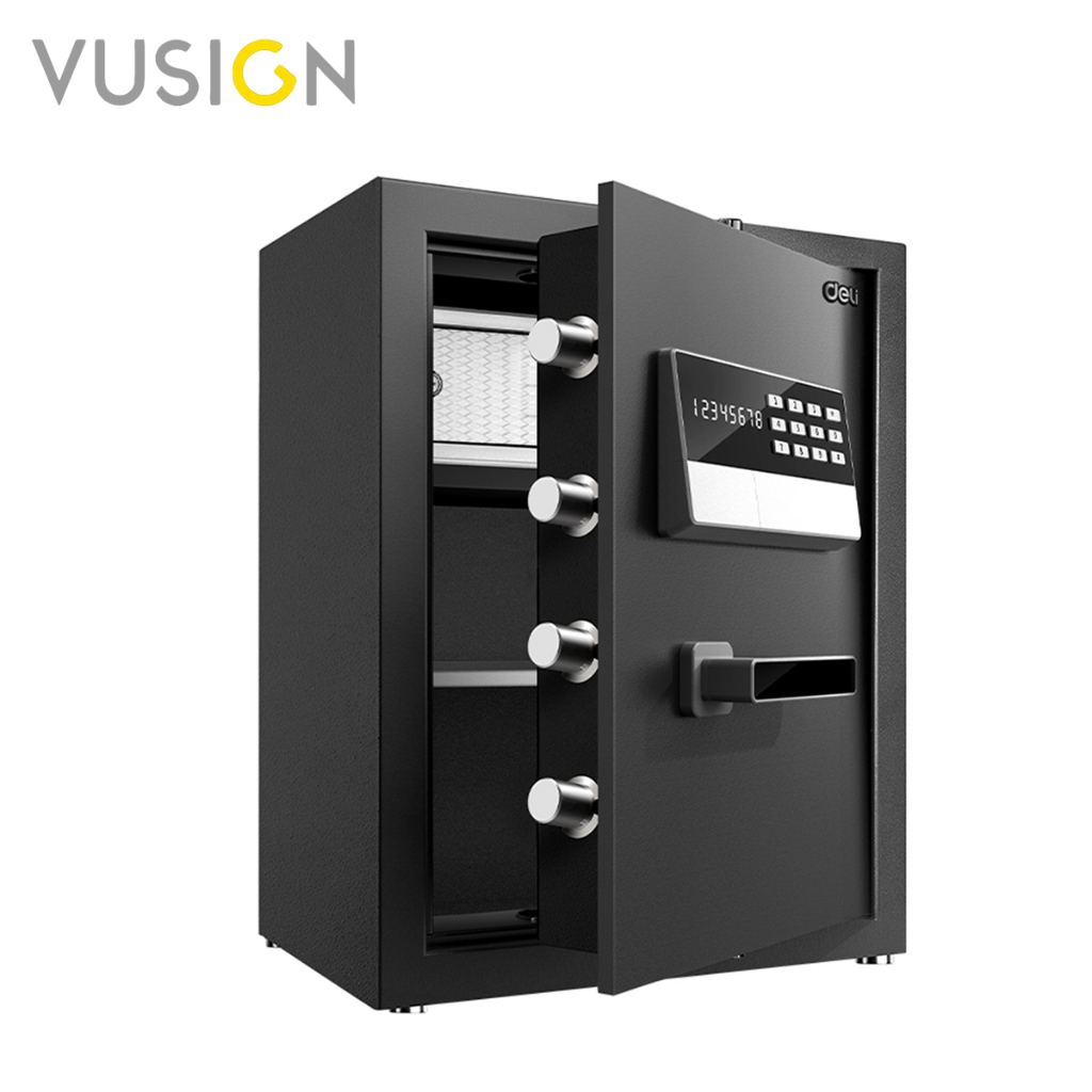 Vusign ตู้เซฟดิจิตอล ตู้เซฟรหัสผ่าน ตู้เซฟนิรภัย ล็อค 2 ฟังก์ชั่น หนา 8 ชั้น ออกใบกำกับภาษีได้ รับประกัน 1 ปี Safe Box