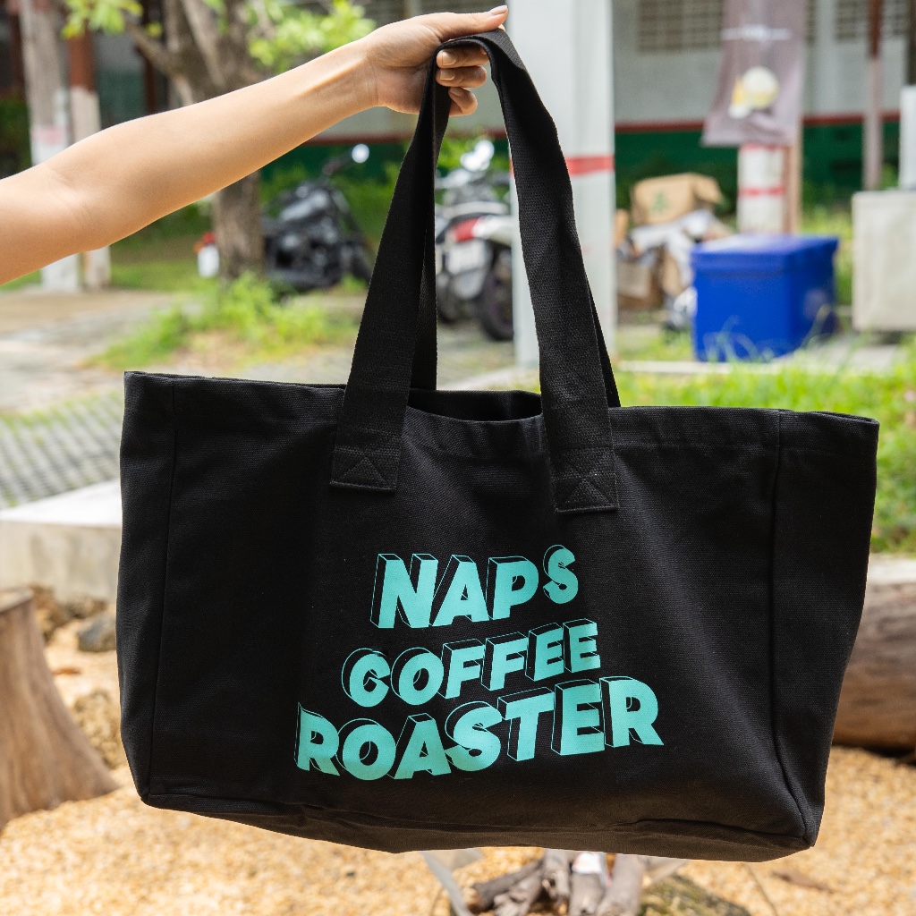 NAPBAG_Black_Greenกระเป๋า NAP's Coffee Roaster