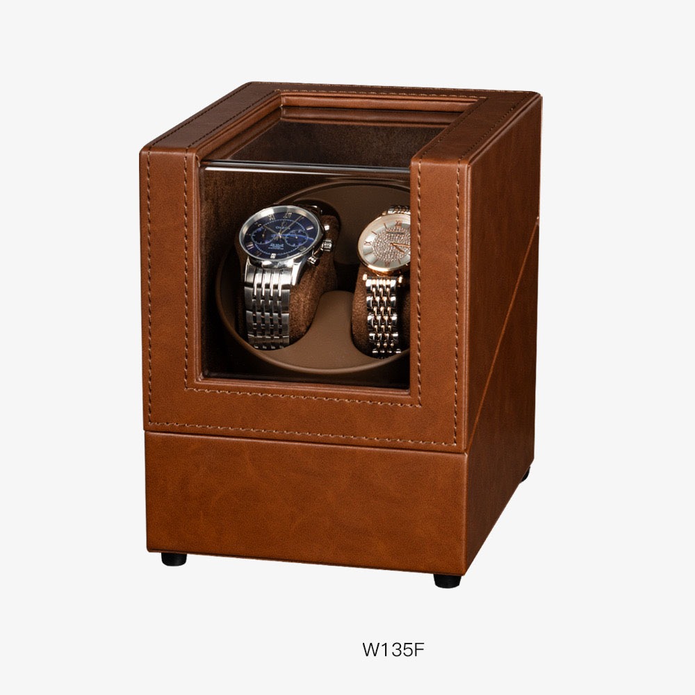 *พร้อมส่ง*กล่องใส่นาฬิกา กล่องนาฬิกา Watch Box กล่องหมุนนาฬิกา 2 เรือน  watch winder