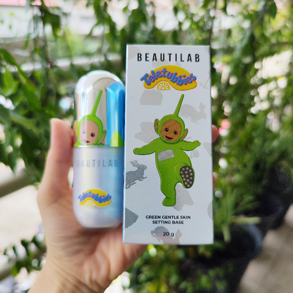 Beauty-Siam แท้ทั้งร้าน !! แบ่งขายเบสเขียวกลบรอยแดง BEAUTILAB x Teletubbies Green Gentle Skin Settin