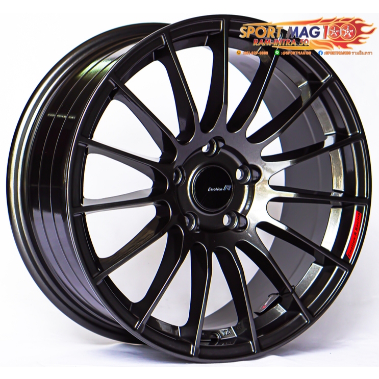 ล้อแม็กใหม่ RS05RR 5รู114 ET35 สีดาร์คกัน,ดำด้าน 7.5-17นิ้ว(ราคา 4วง)