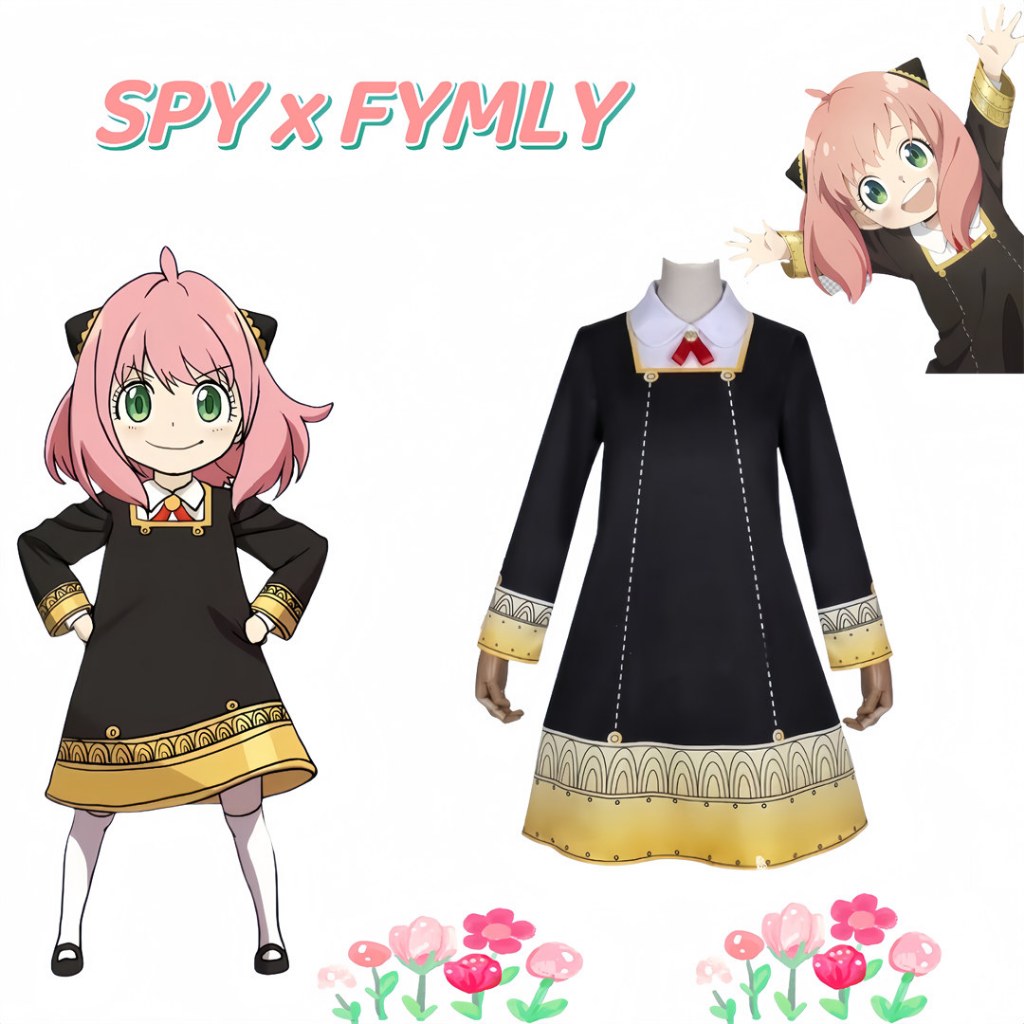 Spy family คอสเพลย์เครื่องแต่งกาย ania เสื้อผ้าฮาโลวีนแสดงเครื่องแต่งกาย