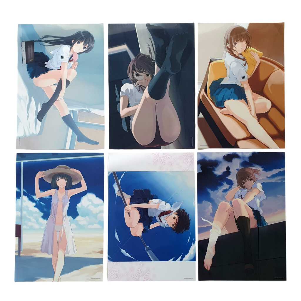 Amagami SS งานโปสเตอร์เเผ่นพลาสติกของเเท้100% ชุดโปสเตอร์ใส Amagami Kimikiss พร้อมไฟล์ใส RZRK